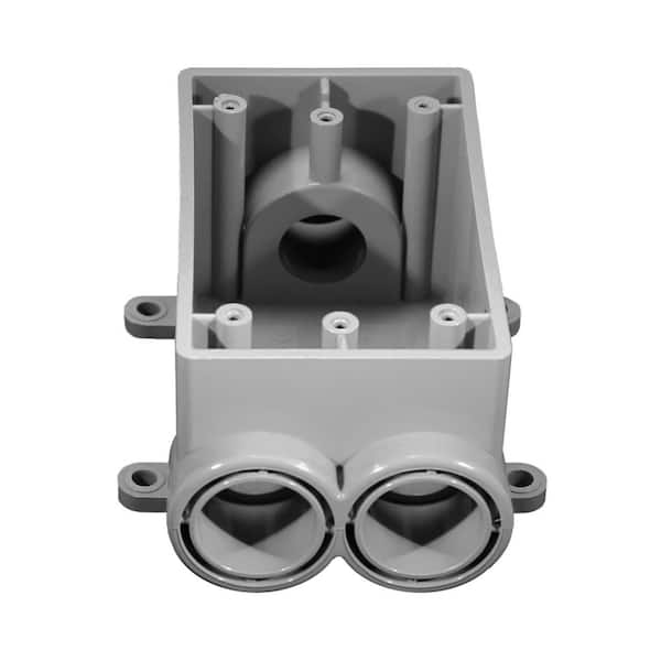 Cantex .5 in. 1-Gang 20 cu. in. PVC FSCC Half Box Conduit Fitting for Cantex PVC Conduits