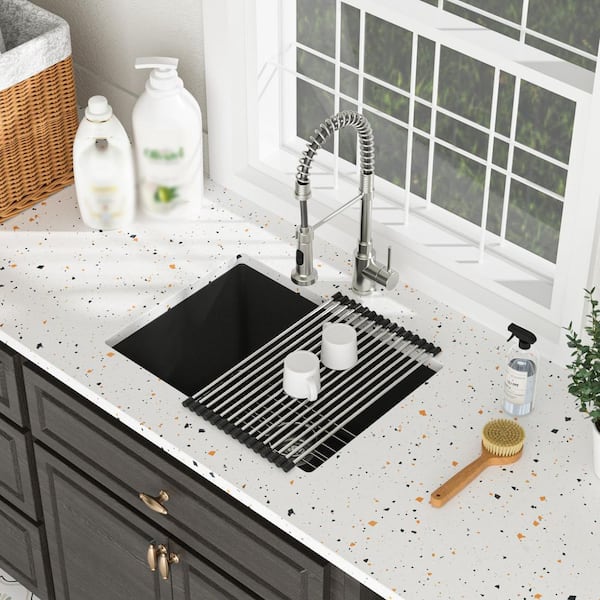 DELUXE DL LIVING 24 in. Quartz/Granite Composite Undermount