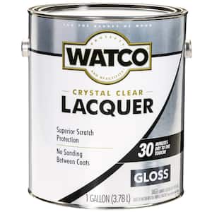 1 gal. Clear Gloss Lacquer Wood Finish (2-Pack)