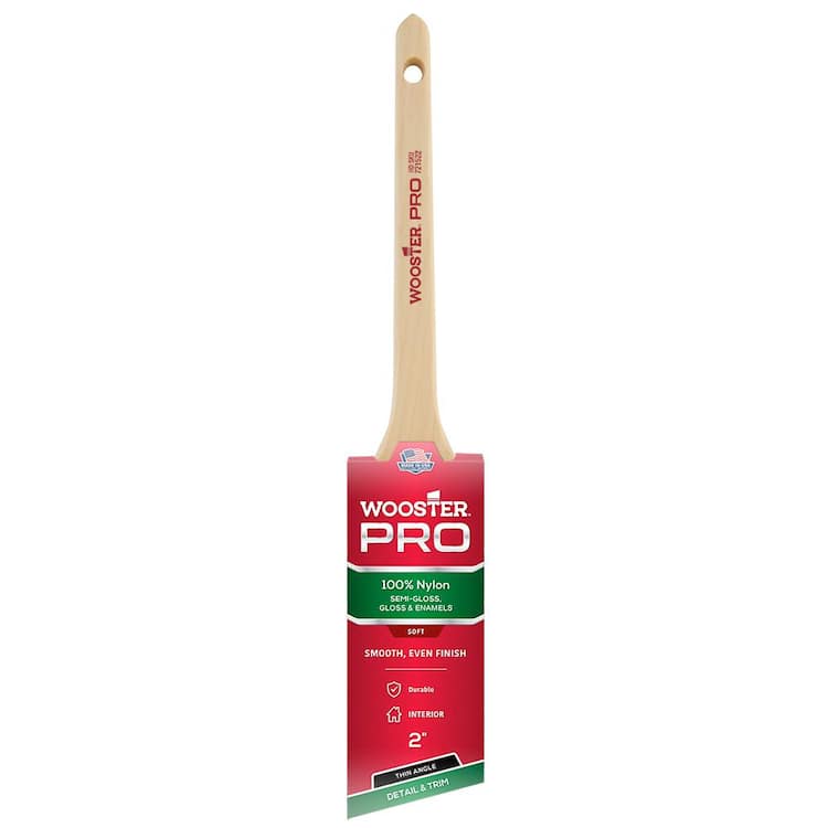 Wooster 2 in. Pro Nylon Thin Angle Sash Brush