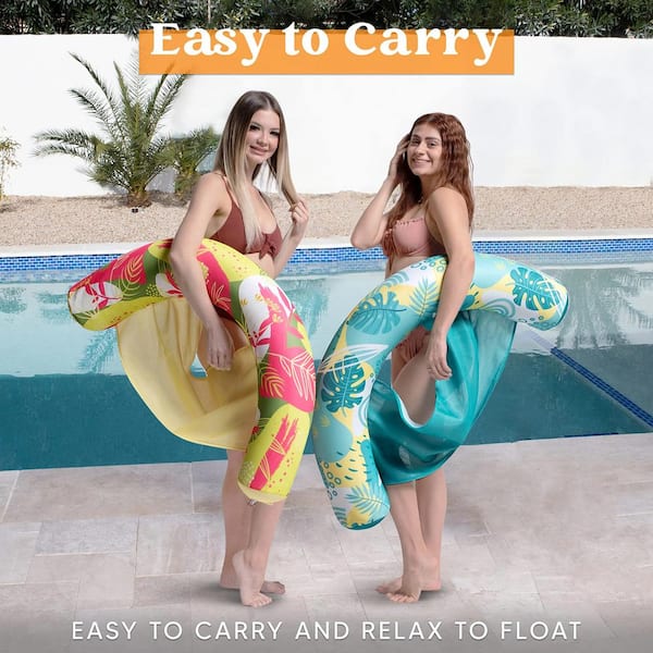 2 Packs Inflatable Pool Float Noodle Chair