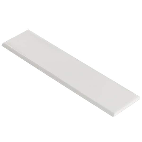 Birmingham Dove Gray 3 in. x 12 in. Ceramic Bullnose Tile