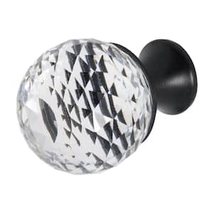 Rondure 1-1/4 in. Oil Rubbed Bronze with Crystal Cabinet Knob