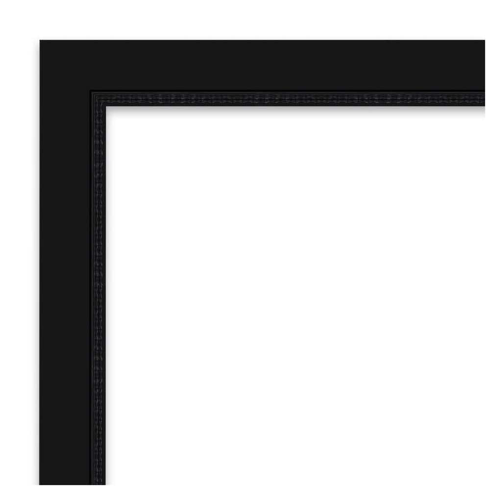 Avon Black 27" x 39" Beveled Bathroom Wall Mirror