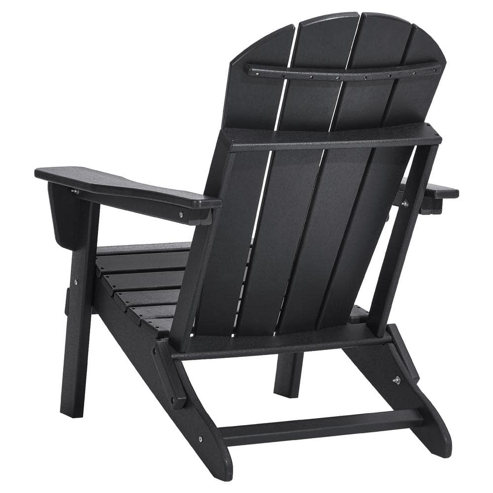 Adirondack Chair Plastic, Set of 2 Folding Fire Pit Chairs for All Weather, Outdoor Patio Chair with Cup Holder price history on PriceWatchPro