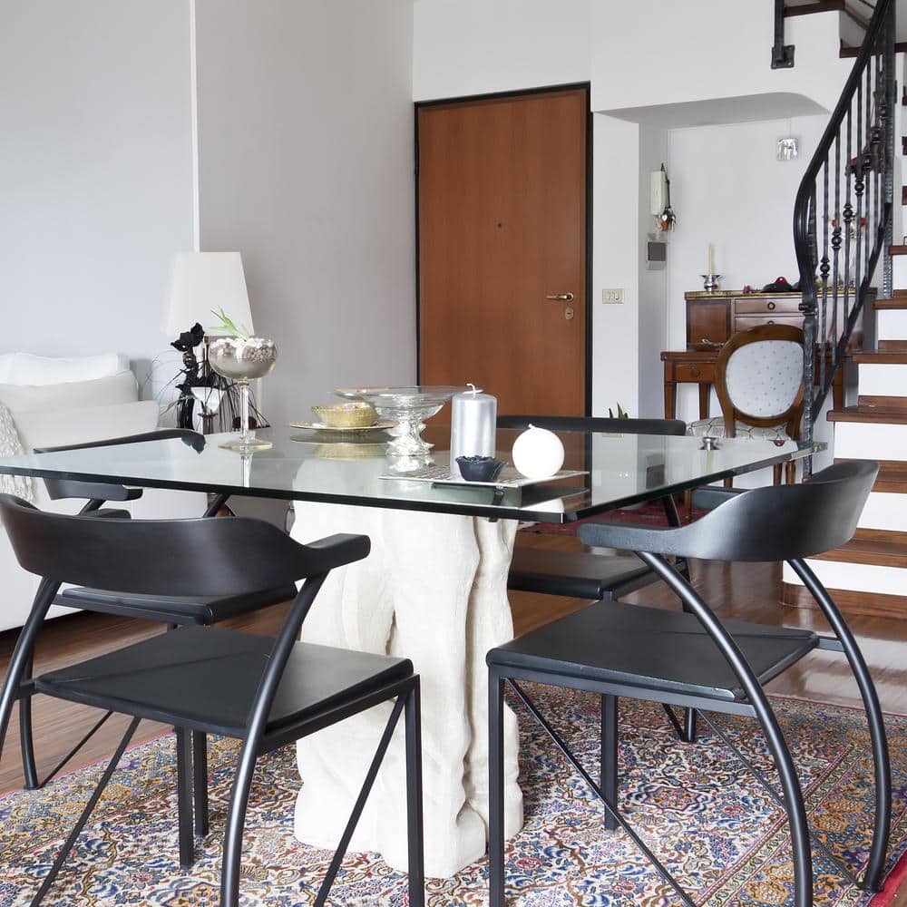 24 Inch Clear Tempered Glass Square Table Top
