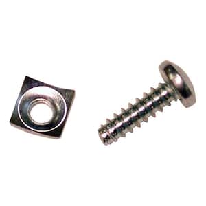 Jalousie 5/8 in. Mill Window Operator Mounting Nut and Bolt Kit