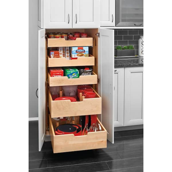 Rev-A-Shelf 20 Inch Width Kitchen Base Cabinet Pull-Out Stackable Pilaster  for 24 Inch