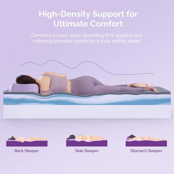 Queen Size Medium Firm Memory Foam 14 in. Bed-in-a-Box Mattress