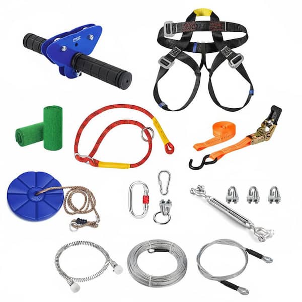 Zipline Series 105 ft. Backyard Outdoor Recreation Kit with