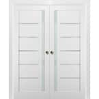 Sartodoors 56 in. x 96 in. Single Panel White Solid MDF Sliding Door ...