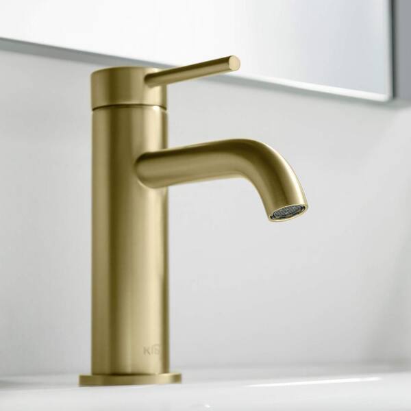 KIBI Single Handle Lever Handle Single Hole Bathroom Sink