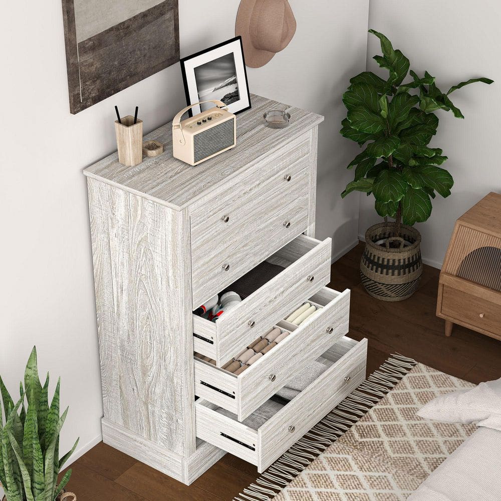 White Oak 5 Drawer 31.1 in. Dresser - thumbnail 9