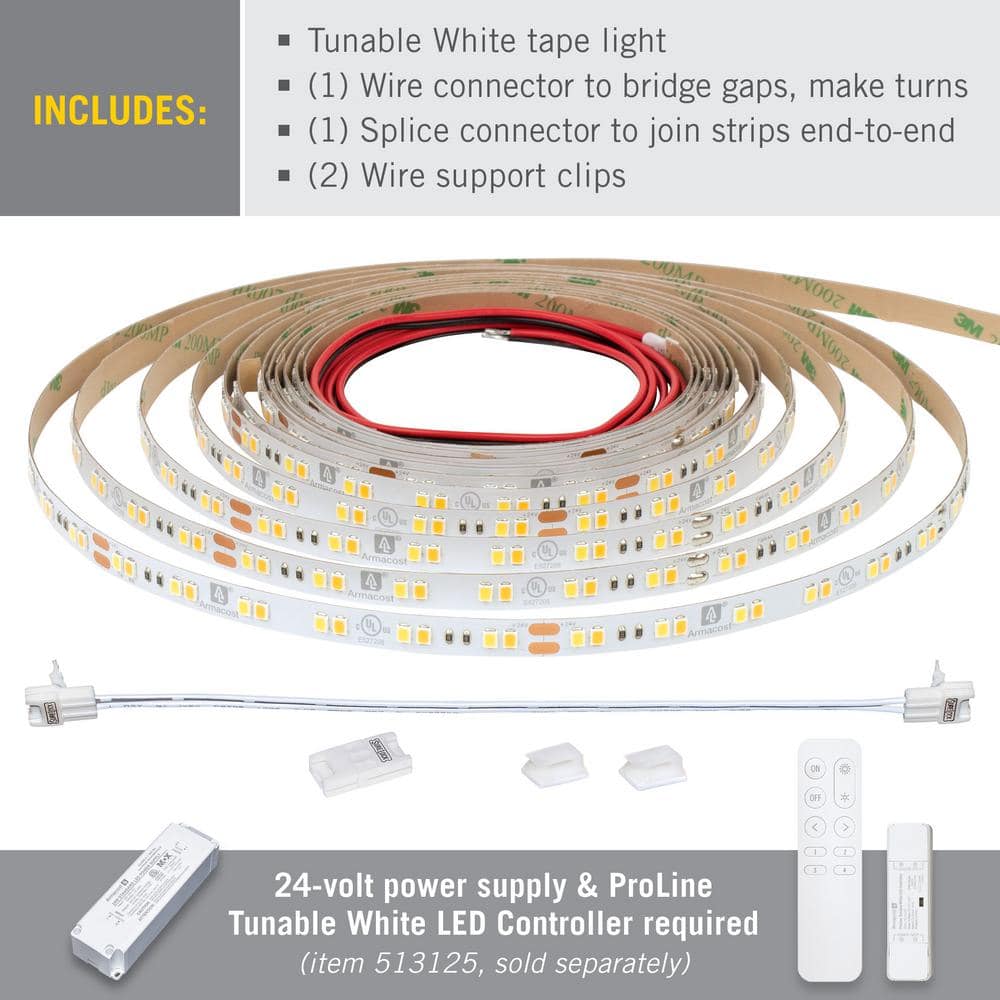 RibbonFlex Pro 8-Foot Tunable White LED Tape Light
