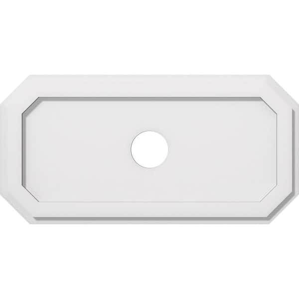 Ekena Millwork 24 in. x 12 in. x 1 in. Emerald Architectural Grade PVC Contemporary Ceiling Medallion