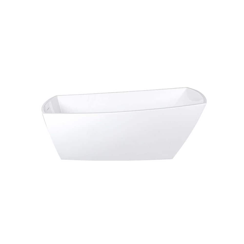 72 in. x 31 in. Soaking Bathtub with Left Drain in Glossy White with Brushed Gold Trim price history on PriceWatchPro