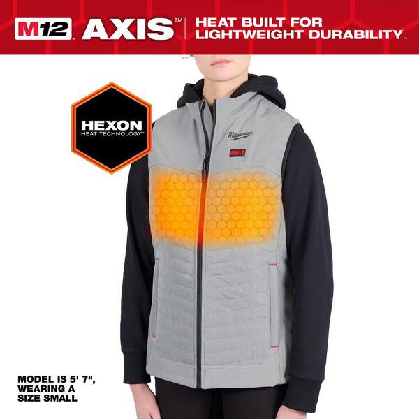 Women's Lightweight Heated Vest With 10000mAh Battery - 4 Heating Zones For Winter Sports