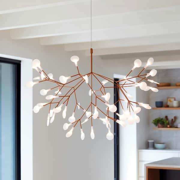 Predosola Postmodern 15-Watt 45-Light Integrated LED Rose Gold