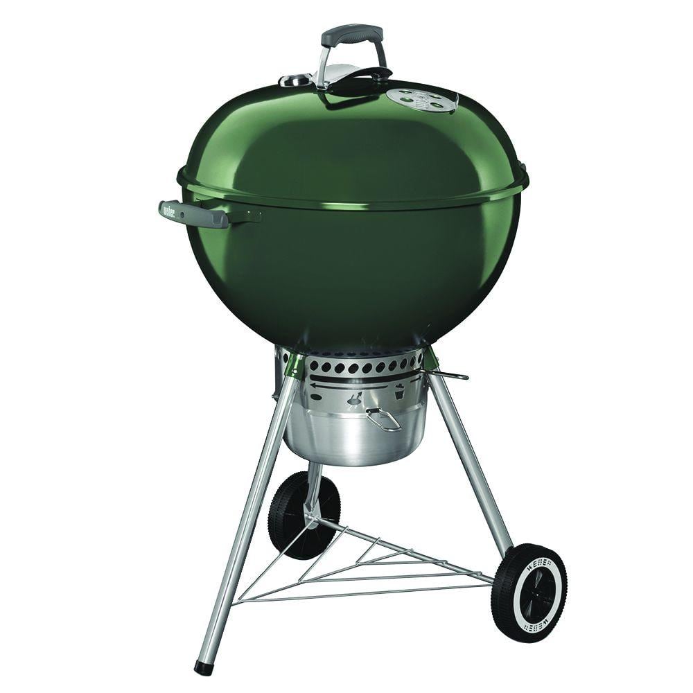 Original Kettle Premium 22 in. Charcoal Grill in Green with Built-In Thermometer