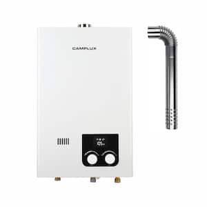 Camplux 10L 2.64 GPM Residential High Capacity Color Screen Liquid Propane Gas Tankless Water Heater