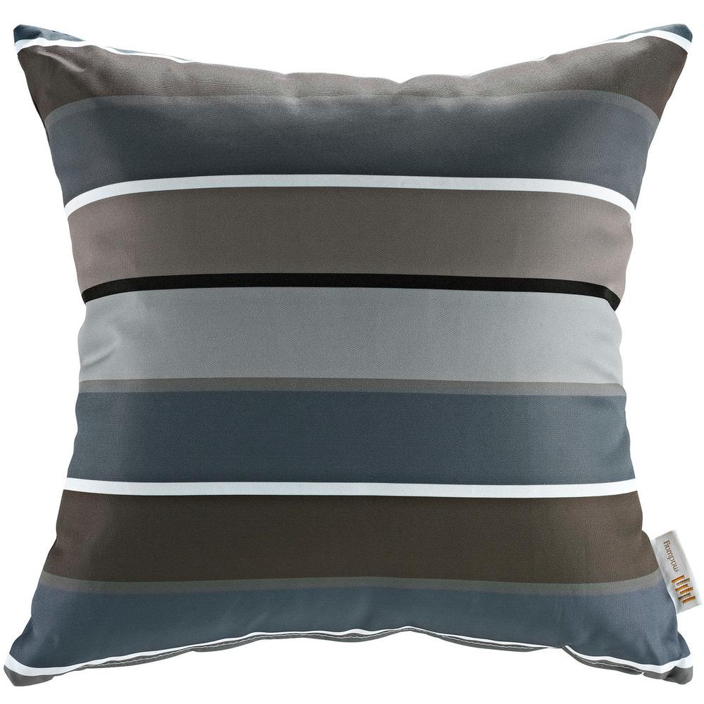 Stripe Patterned Weather Resistant Outdoor Throw Pillows Set