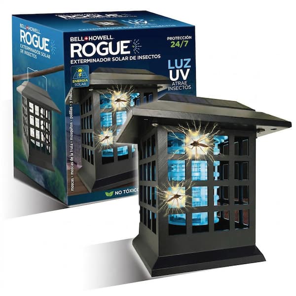 Solar Powered Cordless Dual Lighting Modes Bug Zapper (2-Stakes)