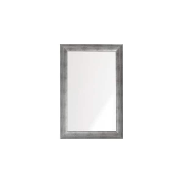 BrandtWorks Swirled Historic Silver Wall Mirror 25.5 in. W x 38 in. H