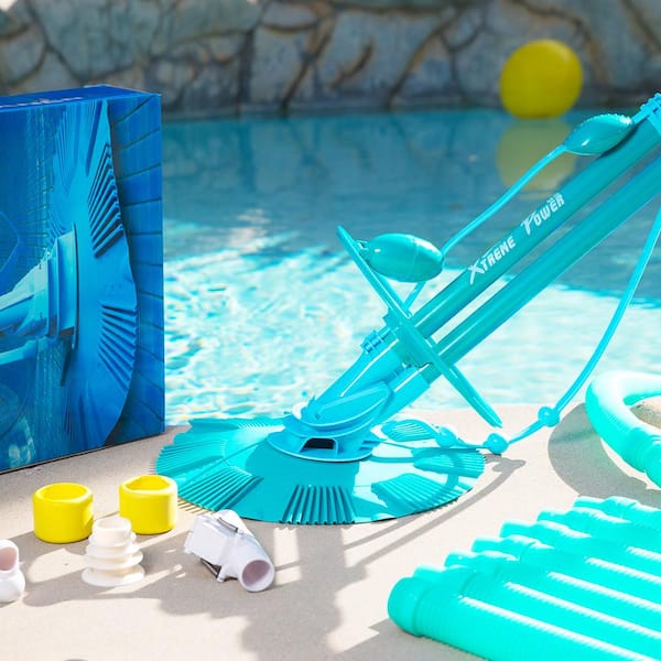 Automatic Suction Vacuum Pool Vacuum with 30 ft. Hose Kit for in and Above Ground Pools