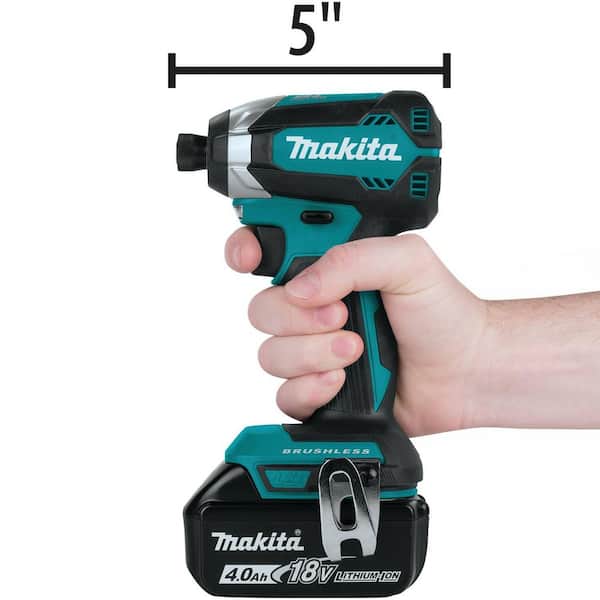 Batteries, XT269M Drill Makita Cordless Home Driver Hammer Lithium-Ion The Kit (2-Tool) - and LXT 4Ah Bag (2) Brushless 18V Combo Depot Impact w/
