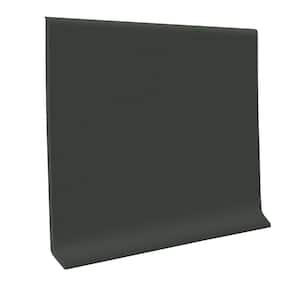 Pinnacle Rubber Black Brown 6 in. x 1/8 in. x 48 in. Wall Cove Base (30-Pieces)