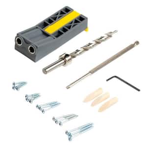 Pocket Hole Jig Kit with Screws and Dowels (89-Piece) with Carry Case