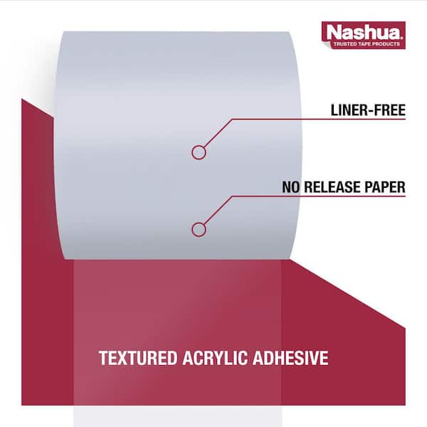 NASHUA 4 in. x 50 ft. Clear Acrylic Window and Door Flashing Tape