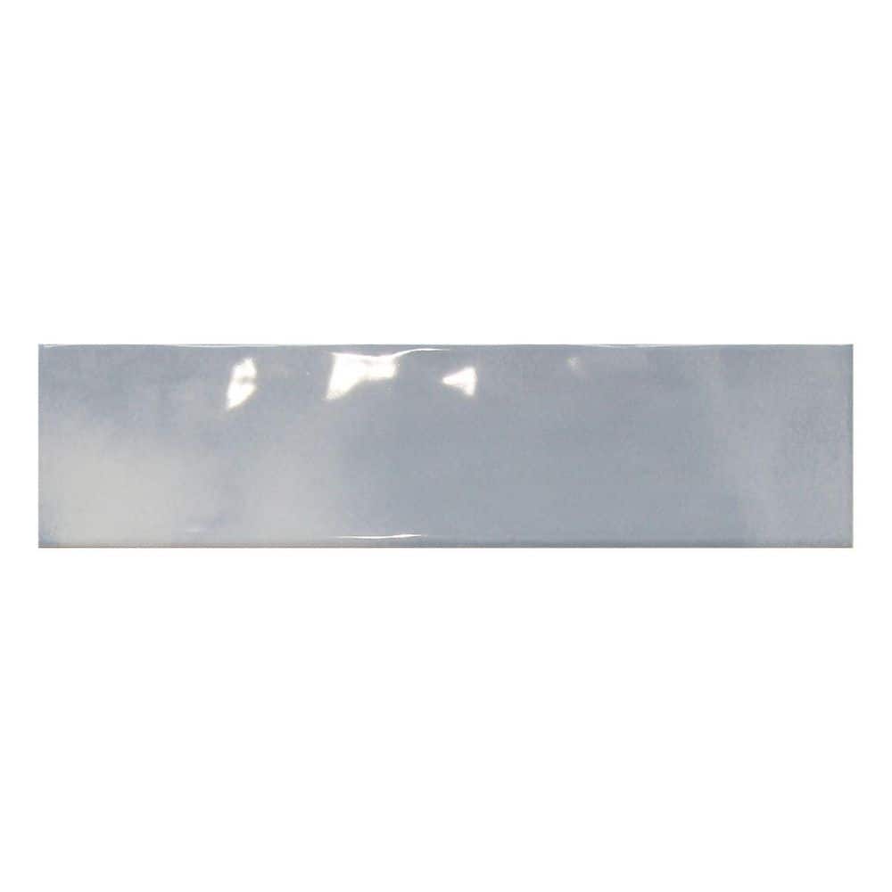 Austin Lamar Glossy 3 in. x 12 in. Ceramic Subway Wall Tile Sample