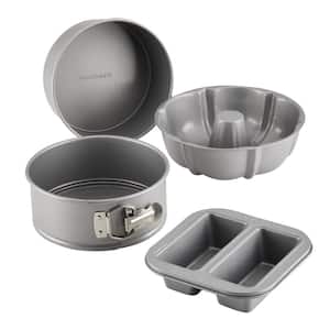Bakeware, 4 Piece, Gray, Pressure Cookware Bakeware Set