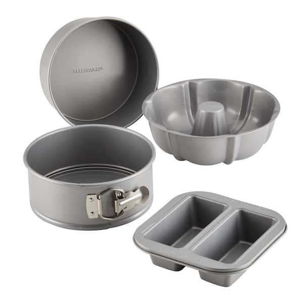 Farberware Bakeware, 4 Piece, Gray, Pressure Cookware Bakeware Set
