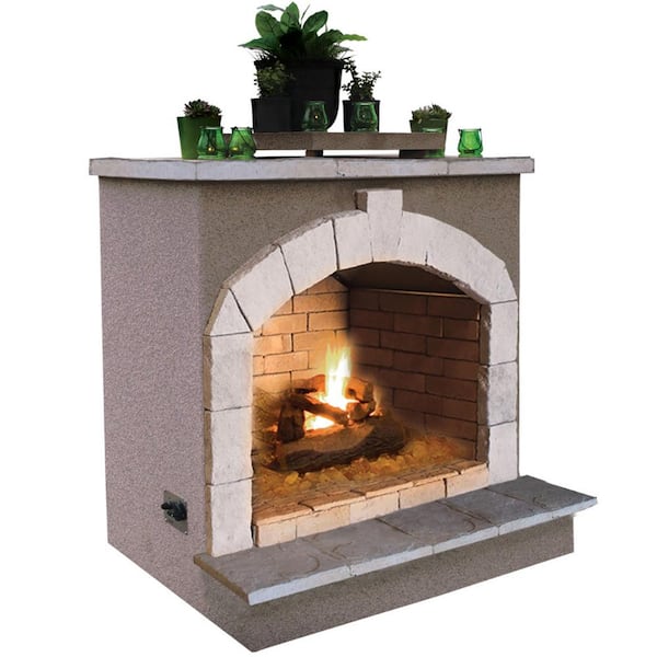 Cal Flame 48 in. Propane Gas Outdoor Fireplace