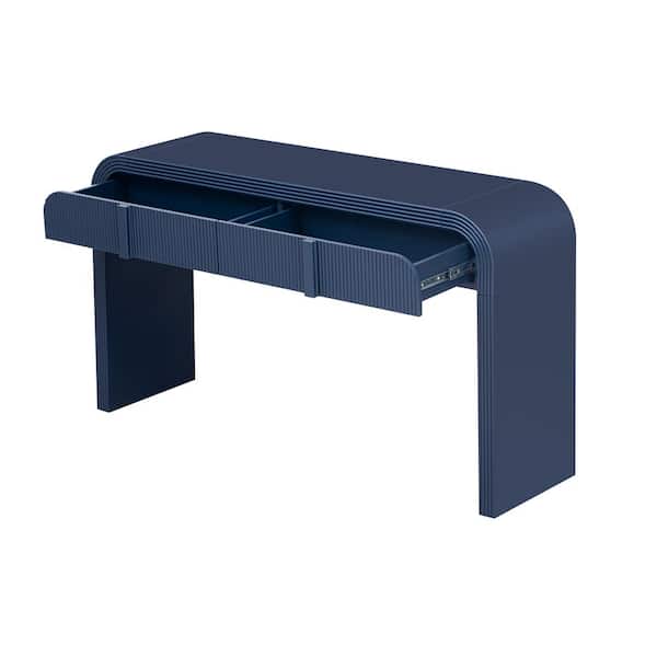 Harper & Bright Designs Stripe Design 55 in. Navy Blue Specialty