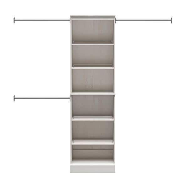 Reynolds 25 in. W x 83.25 in. H Magnolia Oak Laminate Board Traditional Closet System Tower