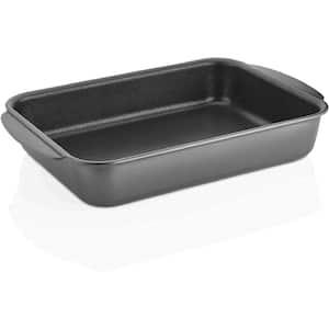 6.3 qt. Gray Titanium Coated Aluminum Non-Stick Induction Roasting Pan