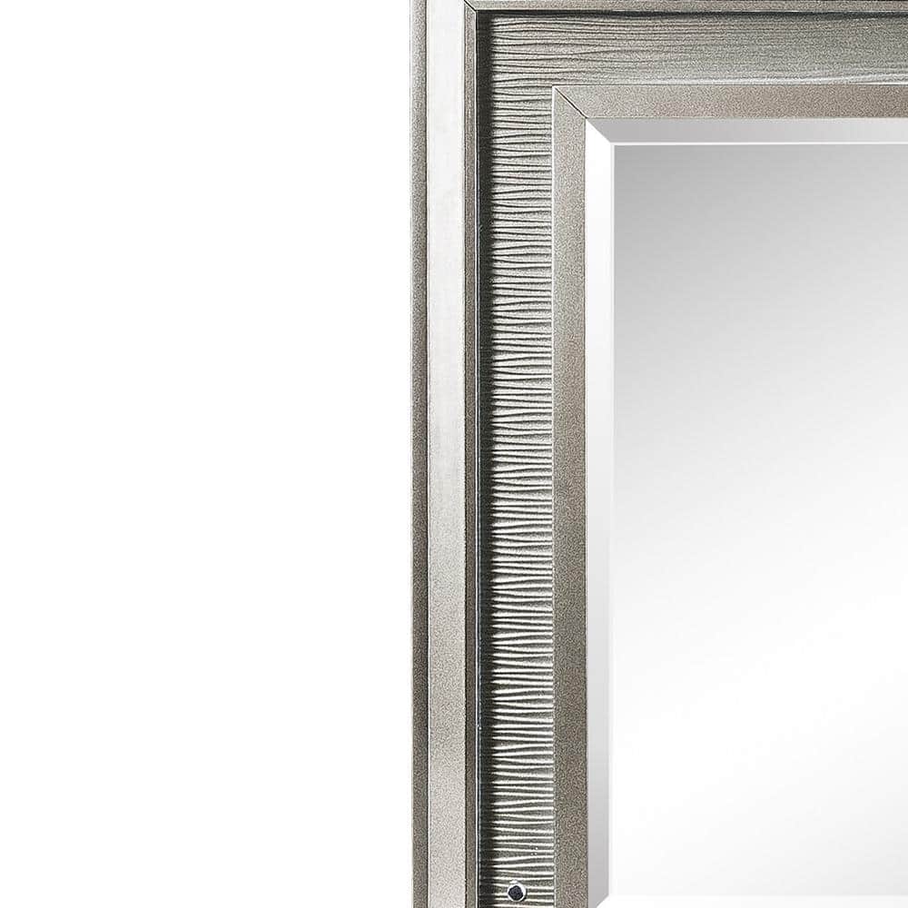 Sadie Contemporary Rectangular LED Mirror in Dark Champagne