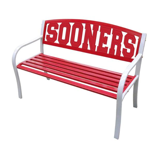 Leigh Country Oklahoma Sooners Metal Patio Bench