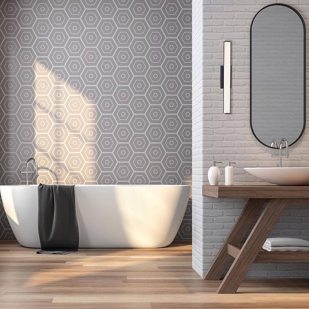 Brink 12'' Slim Black LED Bathroom Vanity & Wall Light