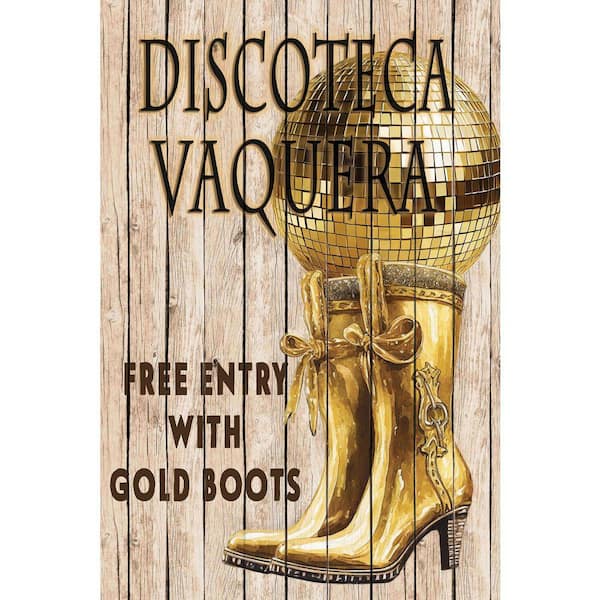 VENICE BEACH Collections Discoteca Vaquera by Grotto Studios 1 Piece Unframed Graphic Print Abstract Poster Art Print 24 in. x 36 in.