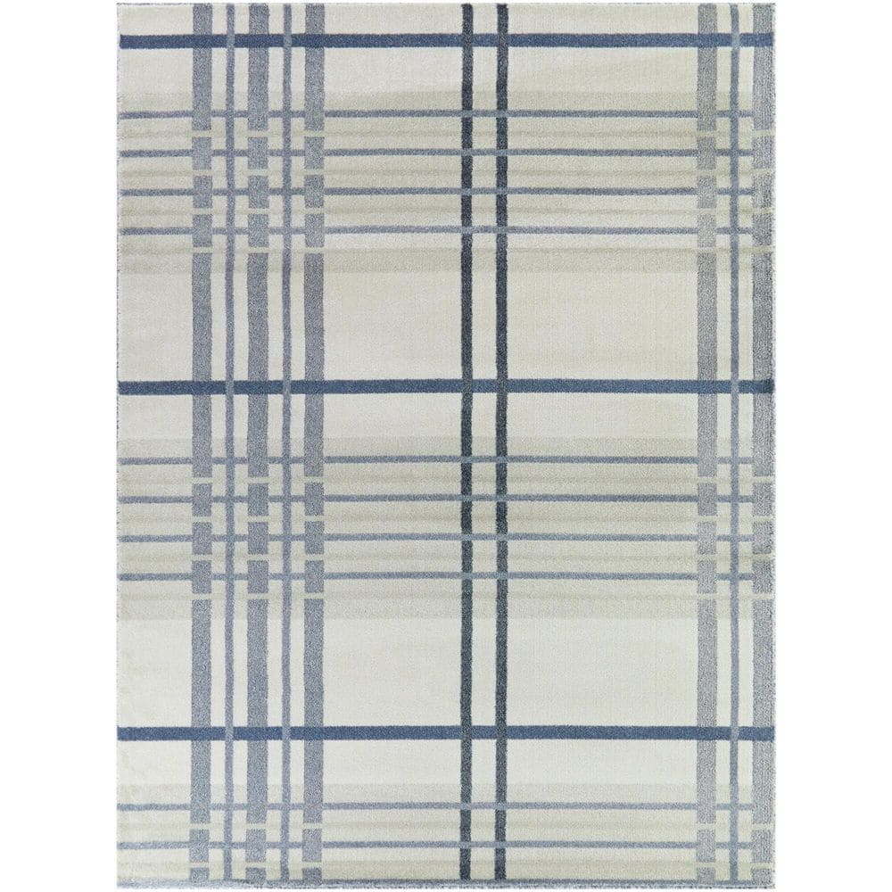 Balta Hannes Blue Ft In X Ft Plaid Area Rug The Home Depot