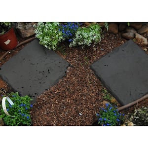 Lawn Stepping Stones in Charcoal (4-Pack)