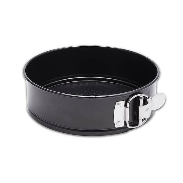9 in. Cheesecake Pan Springform Pan with Non-Stick and Removable Leakproof Bottom for Kitchen and Baking, Black (1-Pack)
