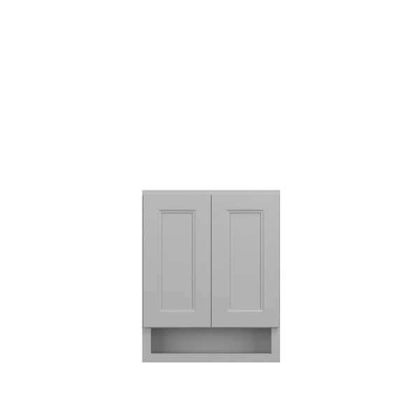 Rockingham Recessed 24 in. W x 30 in. H x 6 in. D in Painted Stratus Plywood Assembled Bath Base Cabinet