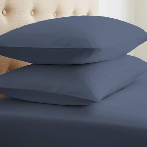 Becky Cameron Performance Navy Queen Pillowcases (Set of 2)