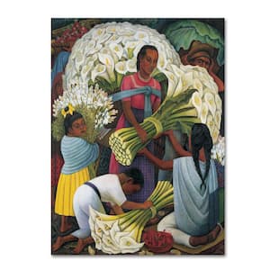 The Flower Vendor by Diego Rivera Print Hidden Frame People Wall Art 24 in. x 32 in.