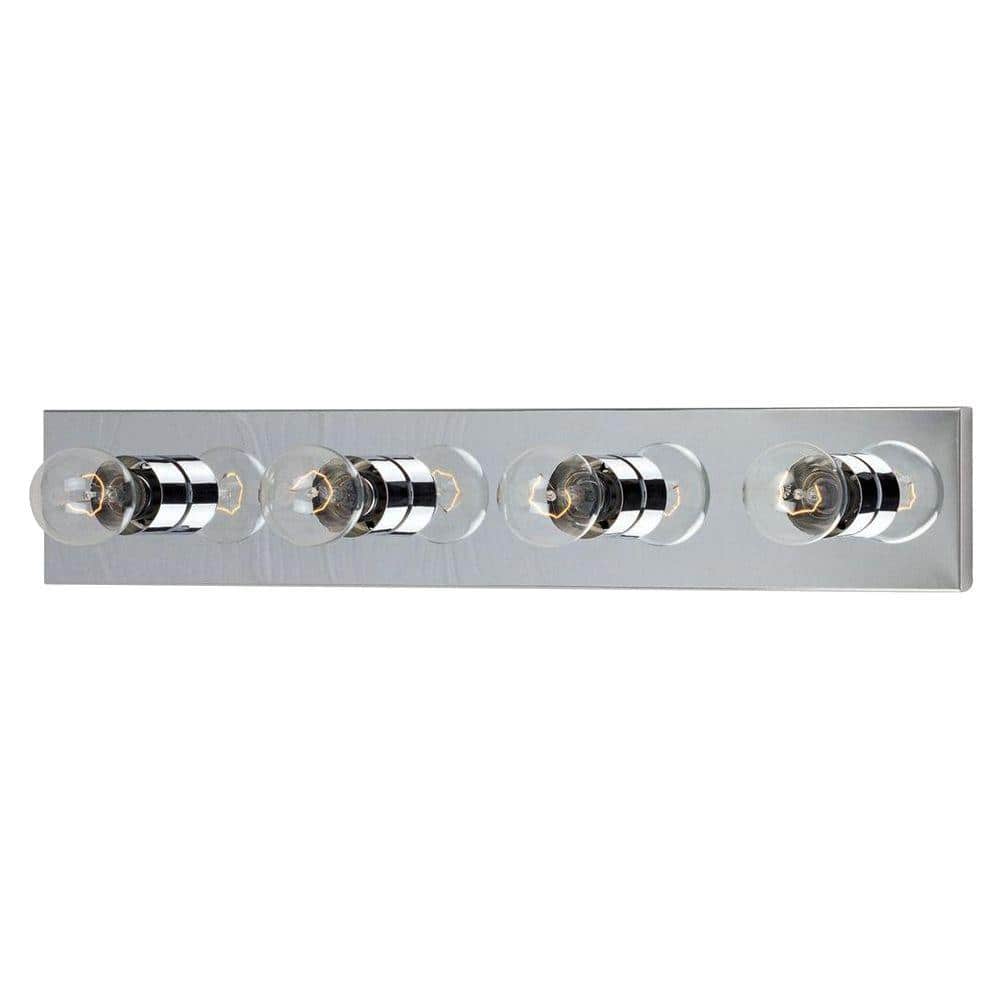 Essentials 4-Light Polished Chrome Bath Vanity Light price history on PriceWatchPro